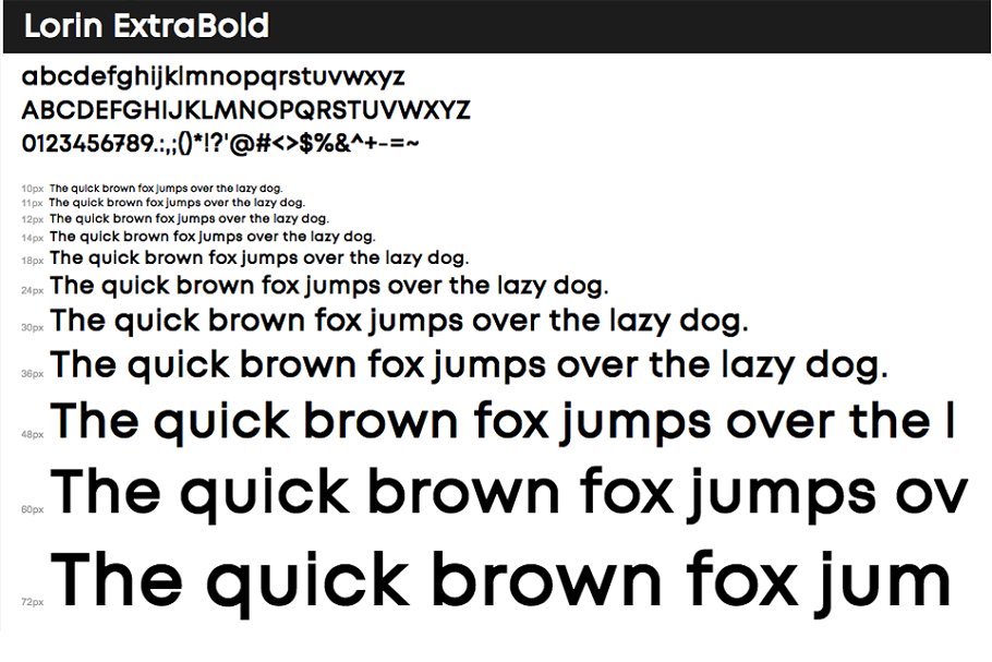 Lorin Light Font preview